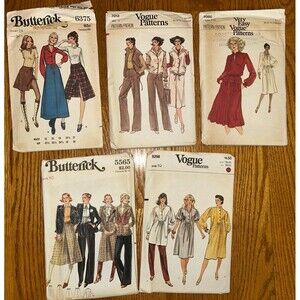 Vintage Sewing Patterns Lot Vogue sz 10